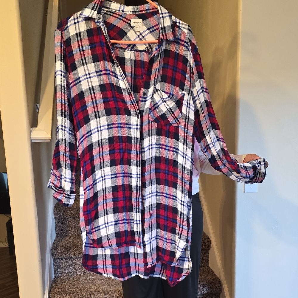Knox Rose Red and Blue Plaid Shirt